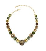Necklace By Mariana Odyssey Coll. Exquisite Multi Color Swarovski Crystals