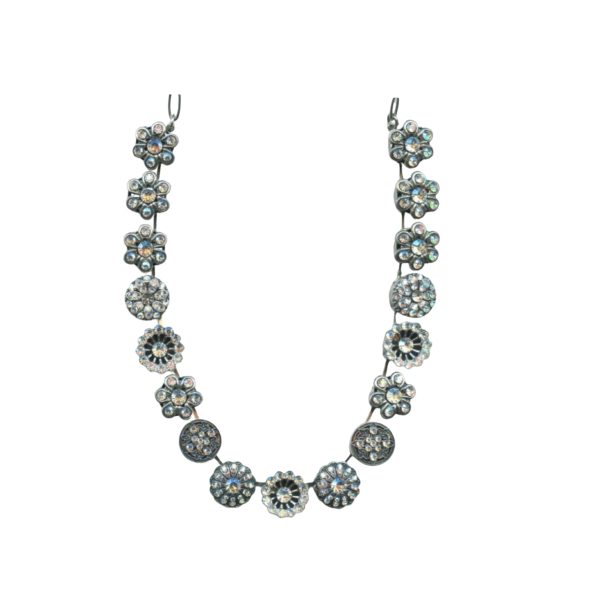 Mariana Necklace Glamorous Floral in Moonlight Austrian Crystals Odyssey 2018 Coll.