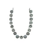 Mariana Necklace Glamorous Floral in Moonlight Austrian Crystals Odyssey 2018 Coll. - Image 3