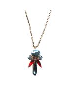 Mariana Necklace Pendant Sophisticated Jet, Black Diamond & Lt Siam Austrian Crystals Odyssey 2018 Coll. - Image 3