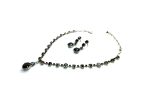 Mariana Jewelry Set Necklace & Earrings Black ,Clear, Black Diamond Austrian Crystals Checkmate Cocktail Hour Coll-SP - Image 3