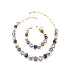 Jewelry Set By Mariana Woman Necklace, Bracelet Pearl and Swarovski Crystals - Image 2