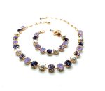 Jewelry Set By Mariana Woman Necklace, Bracelet Pearl and Swarovski Crystals