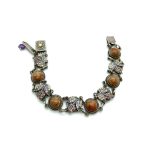 Bracelet By Mariana Woman Jasper Mineral and Velvet Swarovski Crystals - SP - Image 4