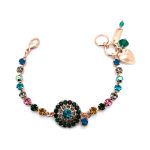 Bracelet By Mariana Woman Lovely Opal and Blue Zircon Swarovski Crystals