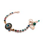 Bracelet By Mariana Woman Lovely Opal and Blue Zircon Swarovski Crystals - Image 2