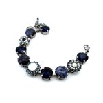 Bracelet By Mariana Woman Apatite Mineral and Sapphire Swarovski Crystals - Image 2