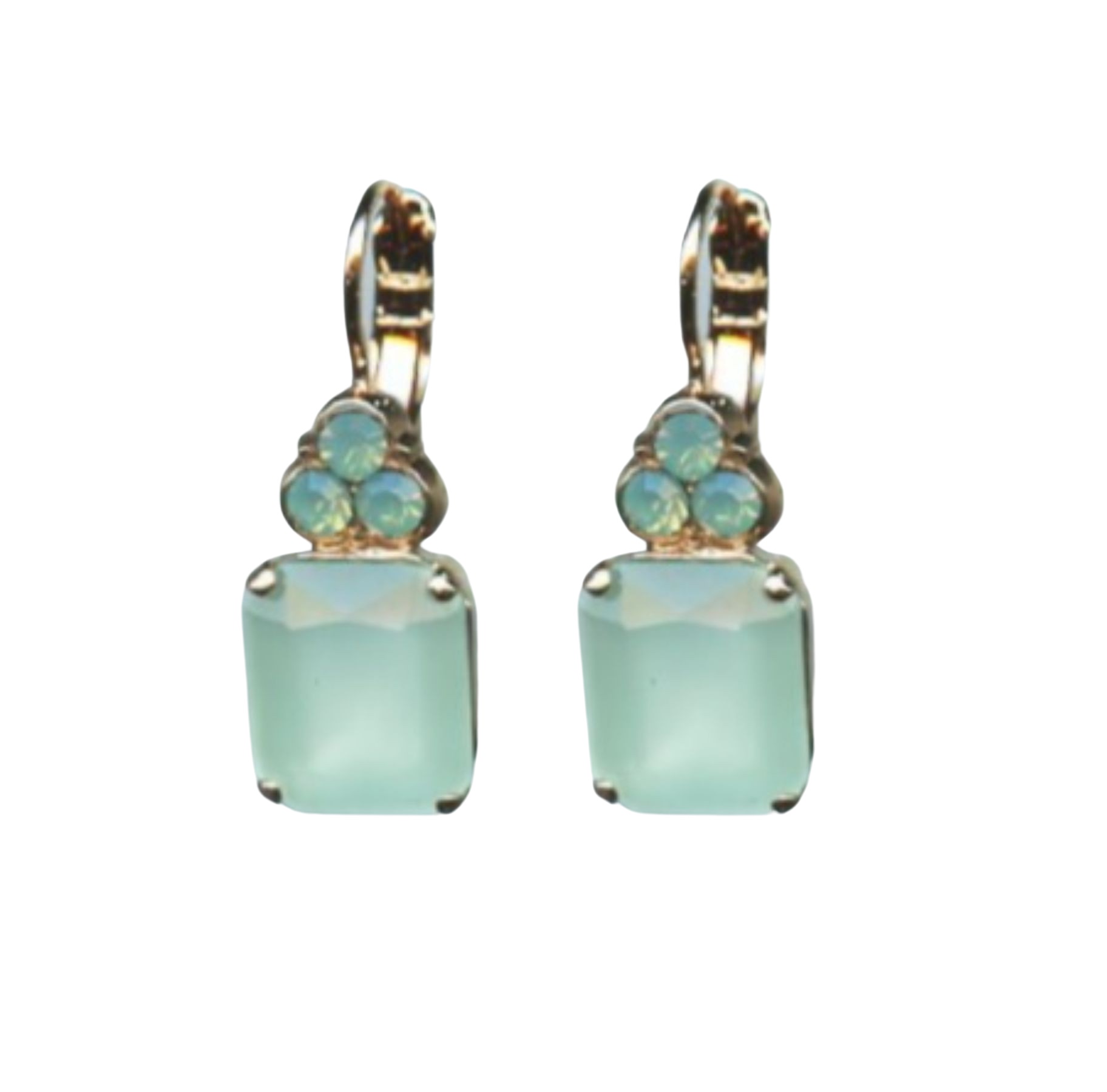 E-1014-1087-RG6 (1) Earrings By Mariana Woman Classy Pacific Opal Swarovski Crystals - Image 1