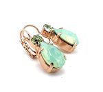 Mariana Earrings Elegant Chrysolite Opal & Peridot Austrian Crystals Athena Odyssey 2018 Coll. - Image 3