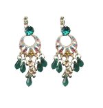 Mariana Earrings Boho Chic Emerald, Caribbean Blue, Rose & Topaz Austrian Crystals Selene Odyssey 2018 Coll.