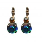 Mariana Earrings Bermuda Blue and Topaz Austrian Crystals Selene Odyssey 2018 Coll.