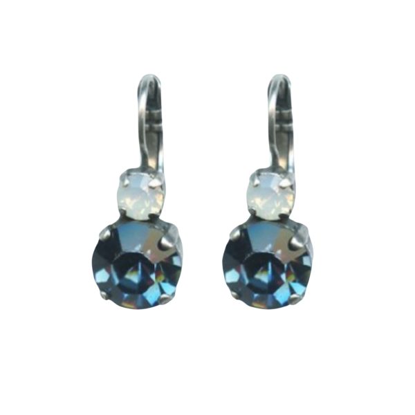 Mariana Earrings Simply Elegant Montana Blue & White Opal Austrian Crystals Mood Indigo Odyssey 2018 Coll.