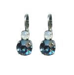 Mariana Earrings Simply Elegant Montana Blue & White Opal Austrian Crystals Mood Indigo Odyssey 2018 Coll. - Image 2