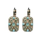 Mariana Earrings Finely Detailed Greens Austrian Crystals Athena Odyssey 2018 Coll. - Image 2