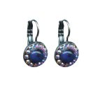 Mariana Earrings Shimmering Lapis Lazuli Mineral & AB Austrian Crystals Mood Indigo Odyssey 2018 Coll. - Image 2