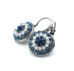 Mariana Earrings Classy Montana Blue & White Opal Austrian Crystals Mood Indigo Odyssey 2018 Coll.