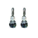 Mariana Earrings Soulful Montana Blue & White Opal Austrian Crystals Mood Indigo Odyssey 2018 Coll.