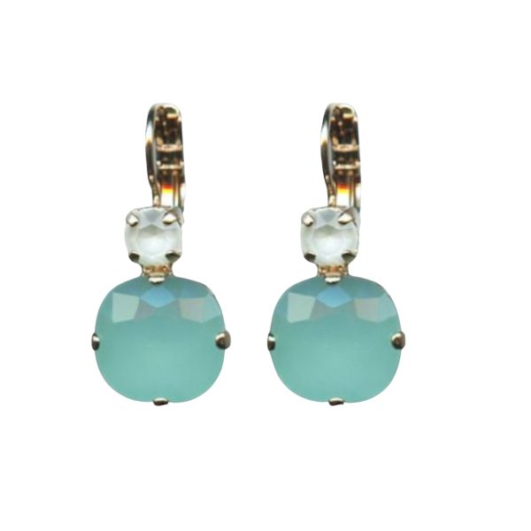 Mariana Earrings Simply Elegant Pacific Opal & White Opal Austrian Crystals Athena Odyssey 2018 Coll.