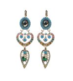 Mariana Earrings Sophisticated Black Diamond, Rose, Topaz, Emerald & Blues Austrian Crystals Odyssey 2018 Coll. - Image 3