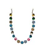 Necklace By Mariana Woman Floral Caribbean Blue Swarovski Crystals - Image 2