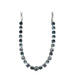 Mariana Necklace Finely Detailed Montana Blue, White Opal, AB & Lt Sapphire Austrian Crystals Odyssey 2018 Coll. - Image 3