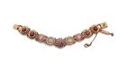 Mariana Bracelet Timeless Treasure Amber Mineral & Pink Color Austrian Crystals My Treasures Coll. - Image 2