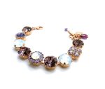 Bracelet By Mariana My Treasures Coll. Luxurious Lilac Shadow, Amethyst & White Opal Swarovski Crystals