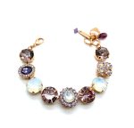 Bracelet By Mariana My Treasures Coll. Luxurious Lilac Shadow, Amethyst & White Opal Swarovski Crystals - Image 2
