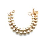 Mariana Bracelet Exquisitely Elegant Duo Layered Cream Pearl Austrian Crystals My Treasures Coll. - Image 2