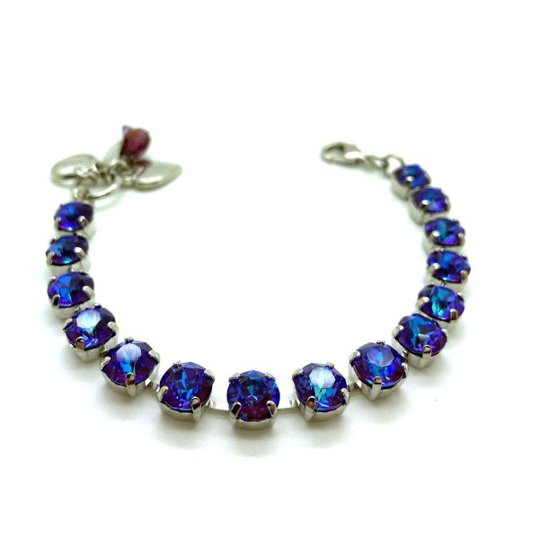 Mariana Bracelet Elegant Plum Purple Austrian Crystals Plum Sun-Kissed Coll.