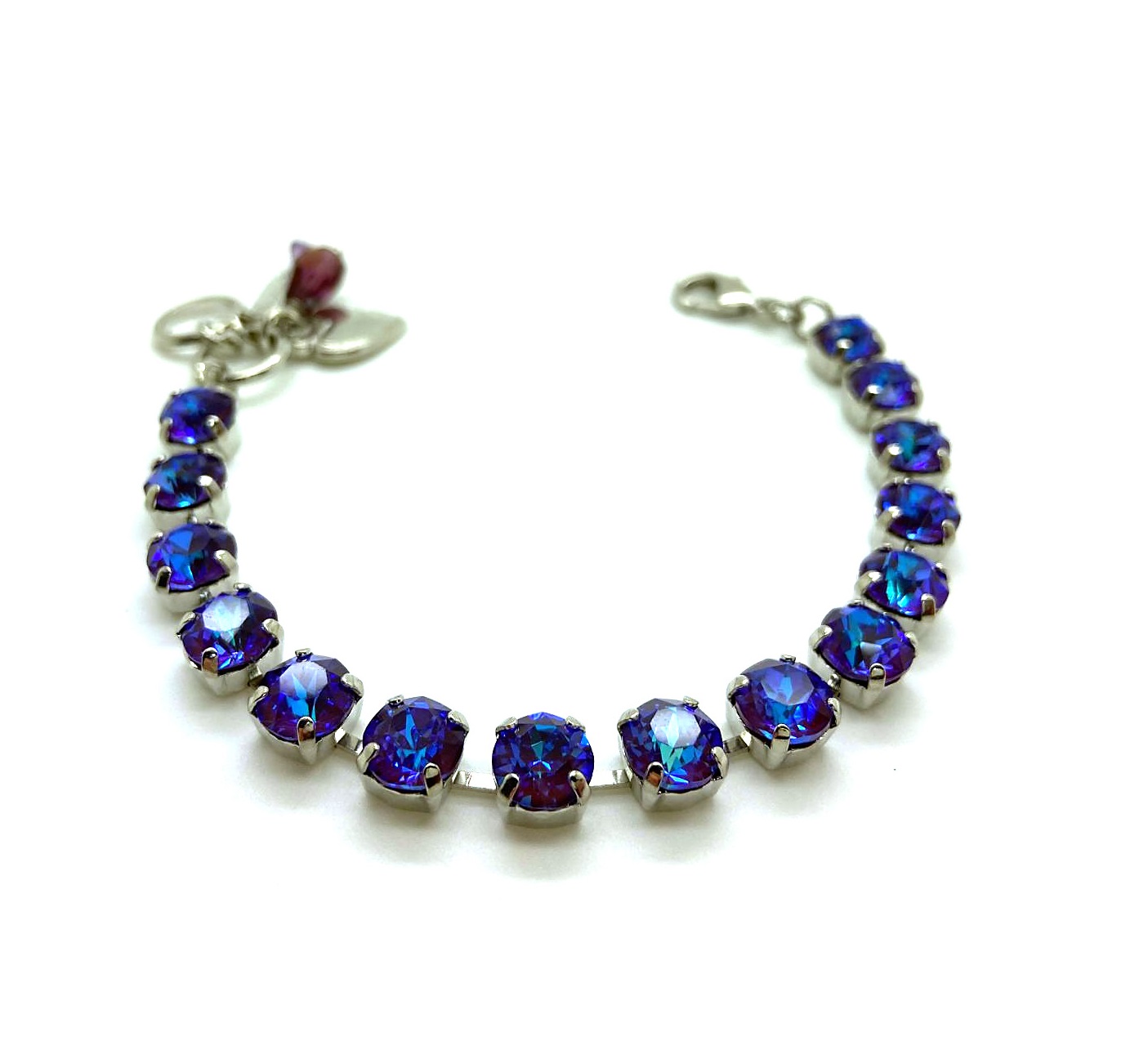 B-4252-149149-RO (2) Mariana Bracelet Elegant Plum Purple Austrian Crystals Plum Sun-Kissed Coll. - Image 1