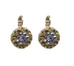 Mariana Earrings Beautiful Amethyst, Smoked Topaz & Olivine Austrian Crystals Penelope Odyssey 2018 Coll. - Image 2