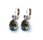 Mariana Earrings Luxurious Black Diamond & Lt Amethyst Austrian Crystals Gaea Odyssey 2018 Coll. - Image 2