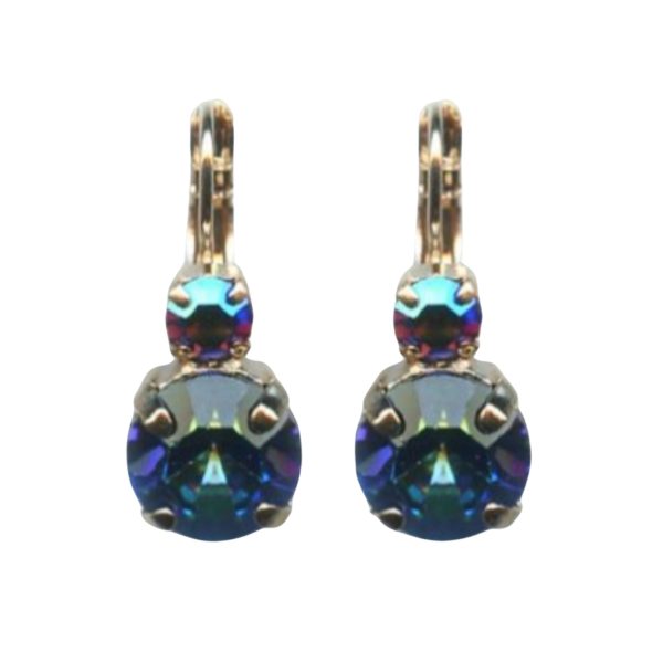 Mariana Earrings Gorgeous Heliotrope & AB Austrian Crystals Penelope Odyssey 2018 Coll.