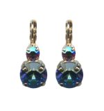 Mariana Earrings Gorgeous Heliotrope & AB Austrian Crystals Penelope Odyssey 2018 Coll. - Image 2