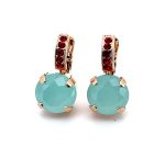 Earrings By Mariana Woman Stunning Pacific Opal and Siam Swarovski Crystals - Image 2