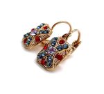 Mariana Earrings Timeless Lt Amethyst, Montana & Siam Austrian Crystals Gaea Odyssey 2018 Coll. - Image 3