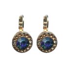 Mariana Earrings Exquisite Heliotrope & Lt Peach Austrian Crystals Penelope Odyssey 2018 Coll. - Image 3