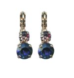 Mariana Earrings Charming Heliotrope & Lt Amethyst Austrian Crystals Penelope Odyssey 2018 Coll.