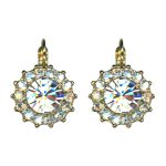 Mariana Earrings Shimmering Floral in Moonlight Austrian Crystals My Butterfly Coll. - Image 2