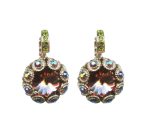 Mariana Earrings Timeless Smoked Topaz, Olivine & AB Austrian Crystals Penelope Odyssey 2018 Coll.