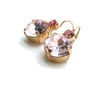 Earrings By Mariana Woman Charming Pinks Swarovski Crystals -RG - Image 2