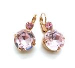 Earrings By Mariana Woman Charming Pinks Swarovski Crystals -RG