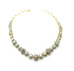 Mariana Necklace Charming Floral in Moonlight Austrian Crystals My Butterfly Coll.
