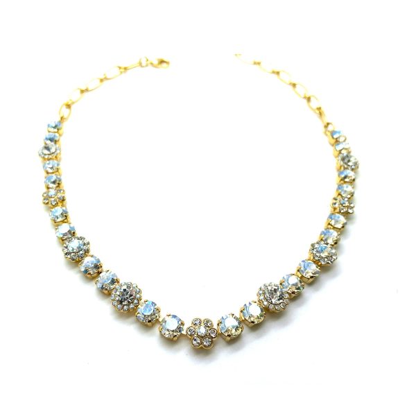 Mariana Necklace Charming Floral in Moonlight Austrian Crystals My Butterfly Coll.