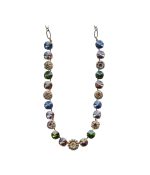 Mariana Necklace Flattering Floral in Multi Color Austrian Crystals Penelope Odyssey 2018 Coll.