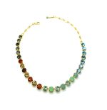 Necklace By Mariana Forget Me Not East Meets West Coll. Stunning Multi Colored Austrian Crystals - Image 2