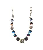 Mariana Necklace Alluring Amethyst, Heliotrope, Smoked Topaz, Olivine & Sapphire Austrian Crystals Penelope Odyssey 2018 Coll.