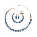 Mariana Jewelry Set Necklace, Bracelet & Earrings Elegant Sapphire Austrian Crystals My Treasures Coll.