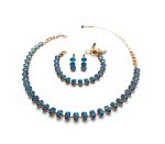 Mariana Jewelry Set Necklace, Bracelet & Earrings Elegant Sapphire Austrian Crystals My Treasures Coll. - Image 3